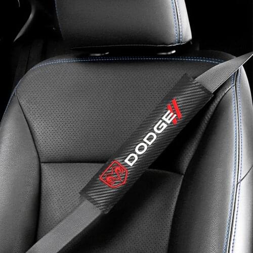 Car Seat Belt Cover Emblem Car Styling Accessories Auto Case For Dodge journey caliber challenger charger caravan ram 1500 dart