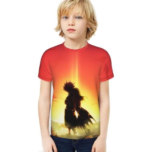 2021 newest fashion Fairy Tail Logo shirt boys girls 3D t-shirt Fairy Tail cosplay Sweatshirts figure tee shirts kids Tops