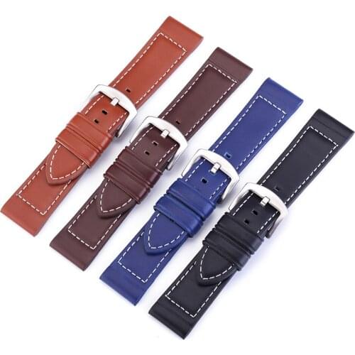 20mm22mm Genuine Leather Strap Suitable For Samsung Galaxy Watch 46mm\Gear S3\S2 Huawei Watch Replacement Strap Black Brown