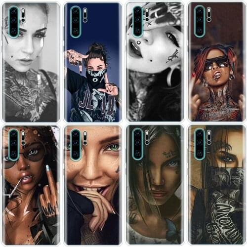 Sexy Sleeve Tattoo Girl! Phone Case For Huawei Honor 9 10 20 8A Y9S Lite Pro V20 V30 Y5 Y6 Y7 Y9 2019 7A 7X 8A 8X 8S 9X 10i20i C