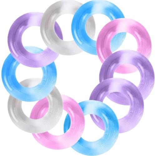 Silicone Cock Rings Delay Ejaculation Penis Rings Chastity Lock Torture BDSM Adult Sex Toys For Men Dick Ring Erotic Sex Product