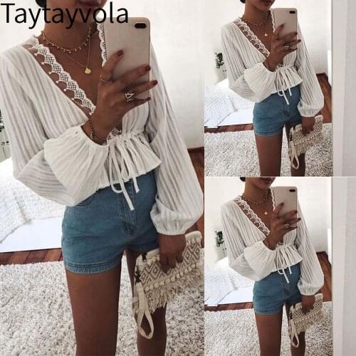 Блузки в горошек Taytayvola China At AliExpress