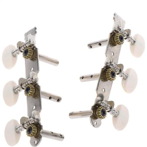 2Pcs Classical Guitar Tuner Acoustic Guitar Tuning Keys Steel Pegs Machine Heads