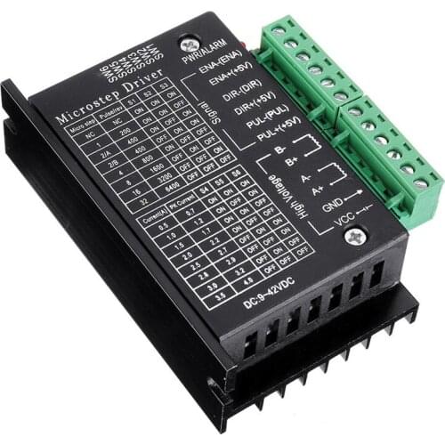 TB6600 Upgraded Stepper Motor Driver Controller for 4A 9~40V TTL 32 Micro-Step 2 or 4 Phase of 42/57 Stepper Motor 3D Printer