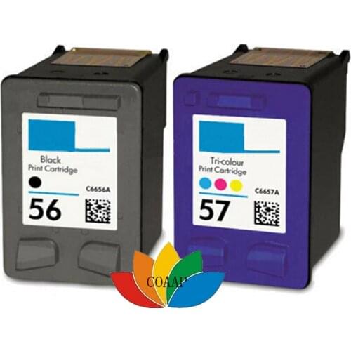 Refilled ink cartridge for hp56 hp57 Officejet 450Ci / 450Cbi / 450wbt / 5160/5550/5650/5652/9600/9650/9680 printer (set)