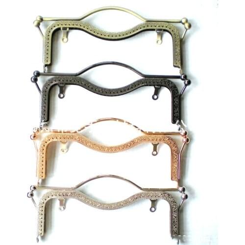 5PCS 20.5cm Coin Purse Bag Kiss Clasp Lock Metal Arch Frame Hand DIY Craft Bag Parts Accessories DIY Craft Supplies
