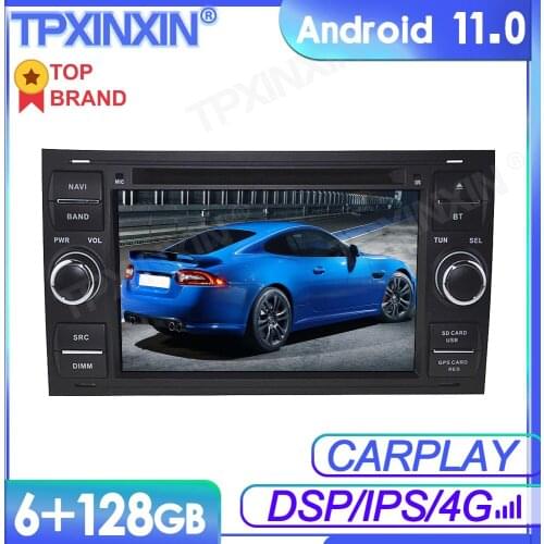 6+128G Android 11 For Ford Mondeo 2006 + Car Multimedia Player GPS Navi Audio Stereo Screen DVD Head Unit Tape Recorder