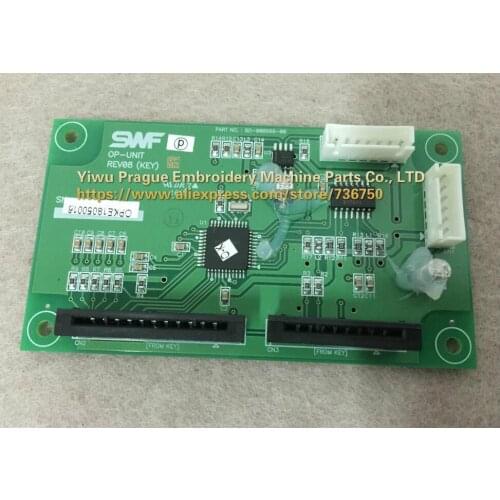 BD-000966-00 Genuine SWF Board Card OP-UNIT REV08 (KEY) OPKE18050016 / 17 Sunstar embroidery machine spare parts store 736750