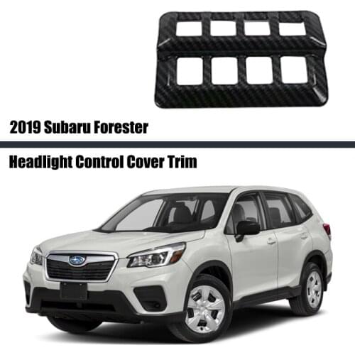 For Subaru Forester 2019 2020 Headlight Switch Buttons Controller Panel Frame Decoration Cover Trim Car Styling