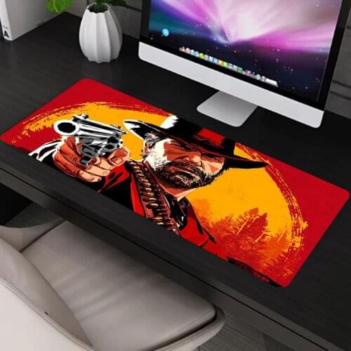 Red Dead Redepmtion Pad Mouse Gamer Mausepad Carpet Gaming Mat Mousepad Hot Kawaii Accessories Pads Large Anime Keyboard Xxl Rug