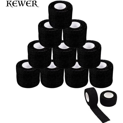 6/12/24/48pcs Disposable Tattoo Grip Bandage Wrap Tape Self-adhesive Elastic Grip Tape For Tattoo Machine Pen Needle Handle Tube