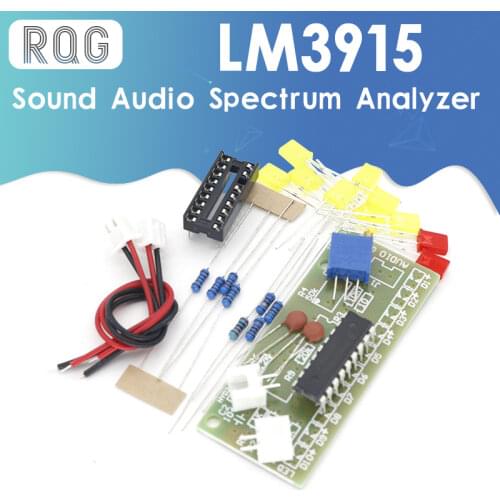 LM3915 10 LED Sound Audio Spectrum Analyzer Level Indicator Kit DIY Electoronics Soldering Practice Set