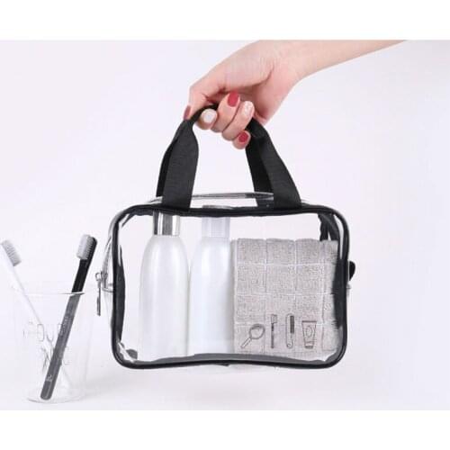 Womens Cosmetic Bag Transparent PVC multi-function Cosmetic Bags Travel Transparent Waterproof Beauty Cosmetics Accessories
