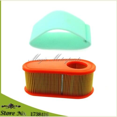 Air Filter Set For Briggs & Stratton 795066 796254 111P02 111P05 112P02 Series 7.75, 8.50, 8.75 Engine Model 110000-120000