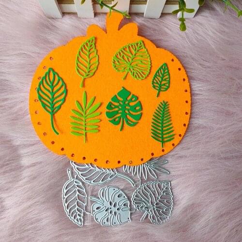 New 7 leaves metal cutting die mould scrapbook decoration embossed photo album decoration card making DIY handicrafts
