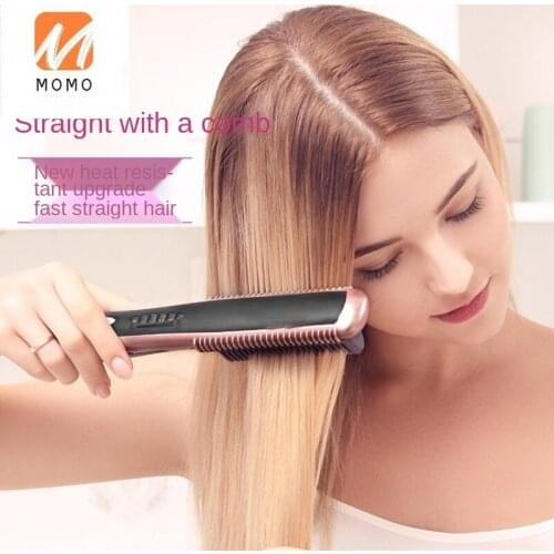Straight Comb Artifact Splint Straight Hair Curler Dual-Use Non-Hurt Hair Ironing Board Lazy Inner Buckle Anion Comb Female
