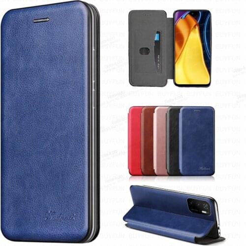Luxury Leather Magnetic Flip Cover For Xiaomi Poco M3 Pro Case Pocophone M 3 3M Pocom3 M3Pro Pocom3Pro Card Wallet Stand Fundas