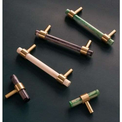 Natural Bone+ Bass Furniture Handle Cabinet Drawer Dresser Knobs Rustic Kitchen Bedroom T bar Door Pulls Wardrobe Hardware