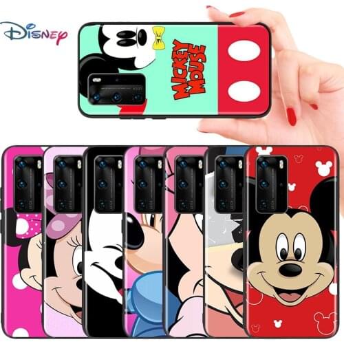 Disney Cartoon Lovely Minnie Mickey Mouse For Huawei Mate 10 20 X 30 40 RS Lite 5G P Smart S Z Pro Plus TPU Silicone Phone Case