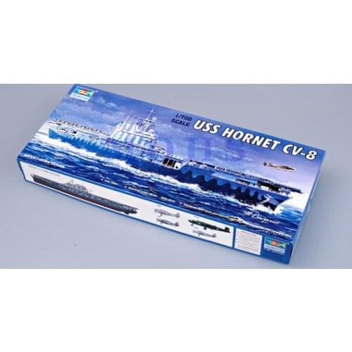 Trumpeter 1/700 05727 USS HORNET CV-8 airplane carrier assembly model kits scale ship modle building scale battle ship kits