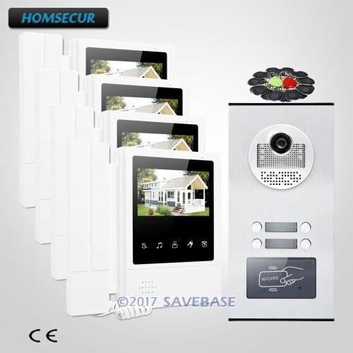 HOMSECUR 4.3" TFT Video Door Entry Intercom Kit with Dual-way Intercom for Secure Home
