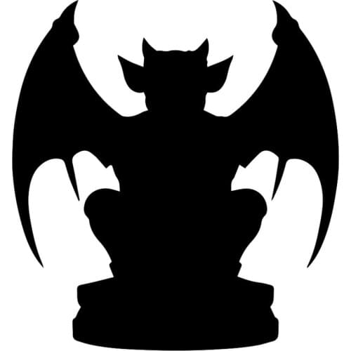 Gargoyle Silhouette Vinyl Stickers Car Decal Art Bumper Car Rear Windshield Decor Thriller Decals Removable L550