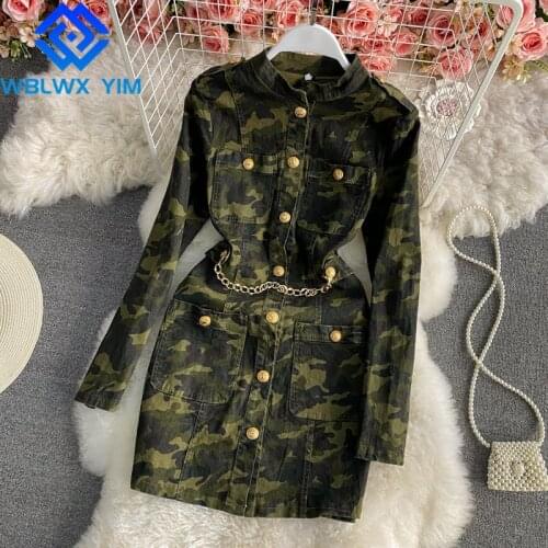 WBLWX YIM Fashion Denim Dresses