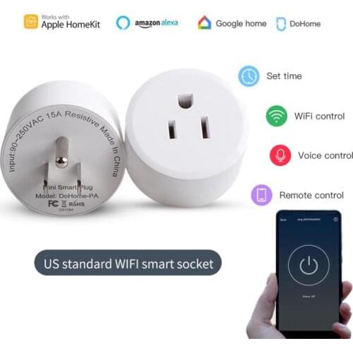 1-4pcs WiFi Smart Wireless Plug US Adaptor Remote Voice Control Power Outlet Timer Socket For Alexa Google Home Dropshipping