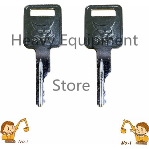 2 PC For Key For BOBCAT Skid-Steer Track Loader Mini Excavator 6709527 S220 S250 S330A300 T250 T320 Skid Steer Loader 6693241