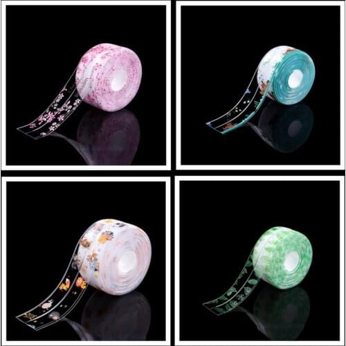 3.2mx38mm Waterproof Wall Sticker For Kitchen Bathroom Sink Bath Sealing Strip Tape PVC Self Adhesive Mildew-proof Seam Stickers