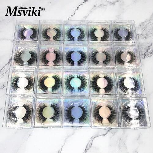 Makeup 3D Mink Lashes Packing Boxes 100% Cruelty Free Natural Mink Eyelashes Full Strip False Eyelashes Wholesale Lash Eyelash