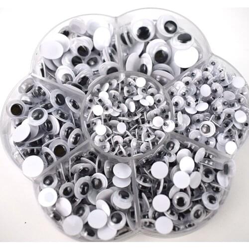500PCS 4/5/6/7/10/12MM Mixed Dolls Eye for Toys Googly Eyes Used for Doll Accessories DIY Craft Handmade DIY Buttons