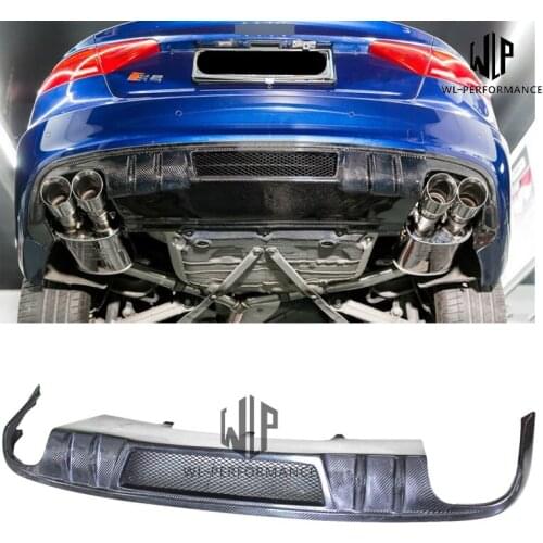 A5 High Quality Carbon Fiber Rear Lip Diffuser Car Styling For Audi A5 Coupe 2door 4door Bumper 2012-2016