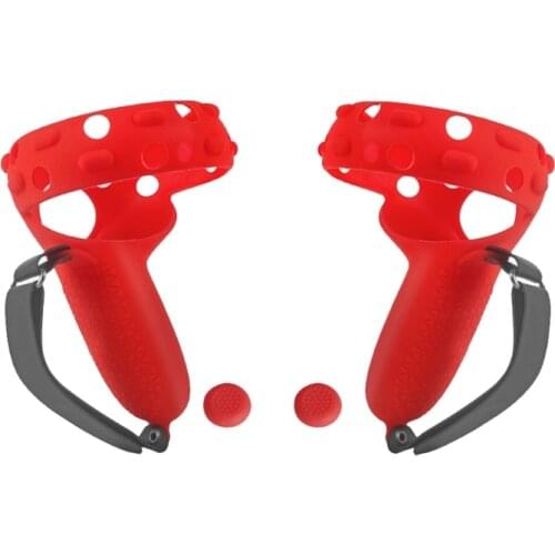 VR Accessories Protective Cover For Oculus Quest 2 VR Controller Case With Knuckle Strap Handle Grip For Oculus Quest 2