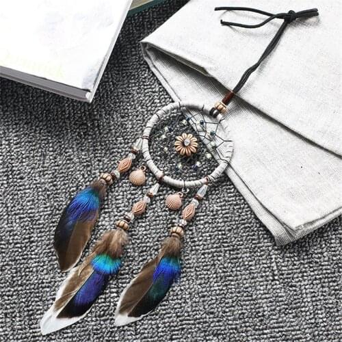Car Pendant Festival Birthday Gift Home Decoration Manual Dream Catcher Wind Chimes Indian Style Pendant Wall Hanging #BW
