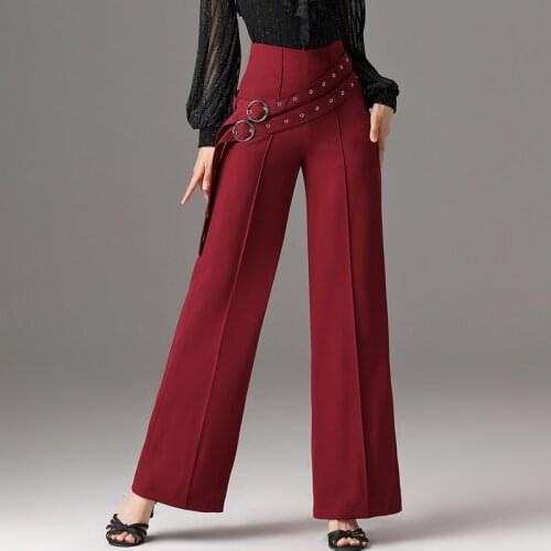 Latin Dance Pants For Women Fall Tango Dance Outfit Salsa Dancewear Samba Costume Ballroom Practice Wear Cha Cha Clothes DL7264