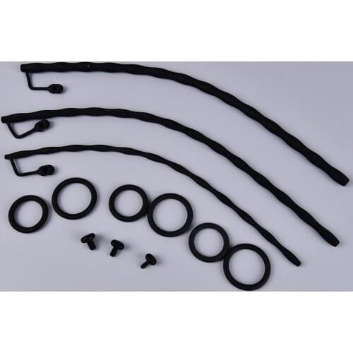 1Set Black Urethral Dilators Catheters Urethra Training Plug For Men Silicone Sounds Flexible Hose 35cm Length 6/8.5/10mm Width