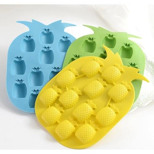 Pineapple Apple Silicone Ice Cube Tray Pan Chocolate Jelly DIY Mold Cake Baking Mold Home DIY Handmade Dessert Mold