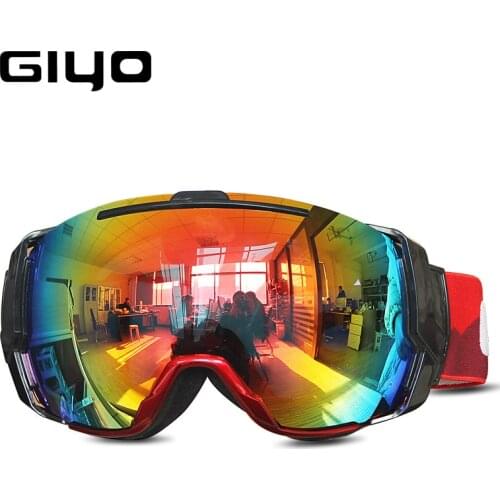 GIYO OTG Over Glasses Cycling Ski Snowboard Snow Goggles Dual Layers Lens Anti-Fog UV Protection for Men Women