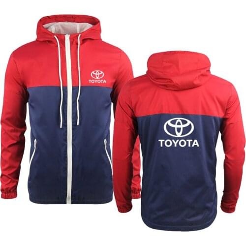 Fashion high quality Pure cotton casual Camouflage Mens jacket Toyota Car Logo printing Spring Autumn Hoodie Mens sweatshirt