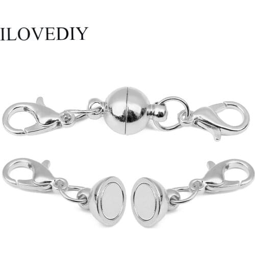 5pcs For Necklace Wear Magnet Clasp Connector Buckle DIY Necklace Jewelry Bracelet Accessories Easy To Disassemble