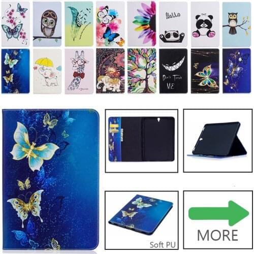 Fashion Silicone Leather Case For Samsung Galaxy Tab S3 9.7 T820 T825 SM-T820 Cases Cover Tablet Marble Pattern Printed Funda