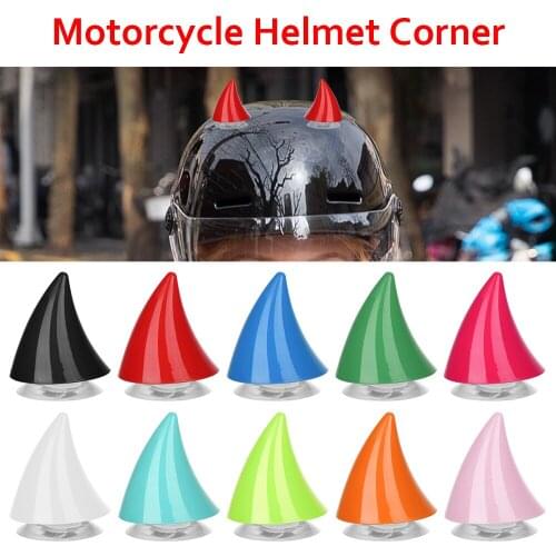 Motorcycle Helmet Corner Silicone Suction Cup Roller Skating Helmets Headwear Accessories Rubber Horn Decoration