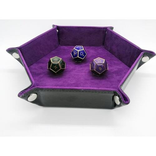 3 Pieces/set of Horoscope Dice Set High Quality Zinc Alloy Material TRPG Horoscope Board Game Dice Set High Quality Dice