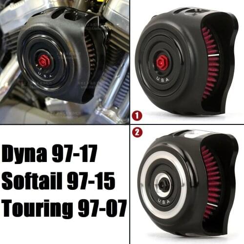 Edge cut vintage air filter kit vintage air intakes for harley dyna FXDF softail FLS fat boy touring FLHT models 1997-2015