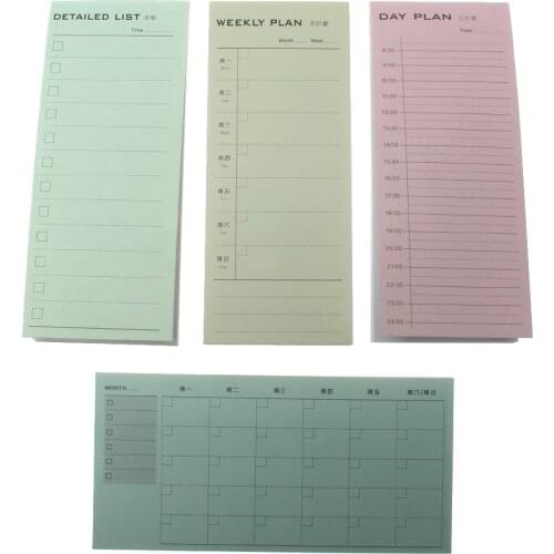Day plan Week Plan Month plan More Detailed list Notebook Notepad Copybook Daily Memos Planner Journal Office Stationery