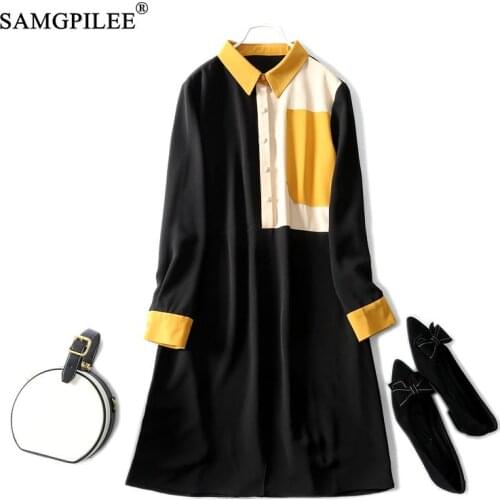 European Winter Dress Women 2021 New Patchwork Pocket A Line Plus Size Fashion Clothing Elegant Autumn Woman Dresses 4XL