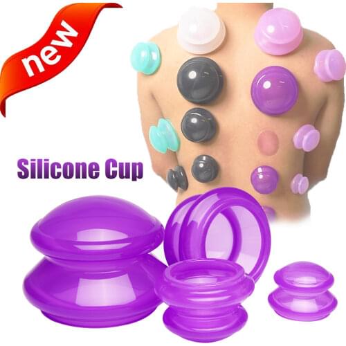 1Pcs Cupping Vacuum Cans Suction Cups Massage Anti Cellulite Vacuum Face Body Chinese Therapy Massages Healthy Care 4 Colors
