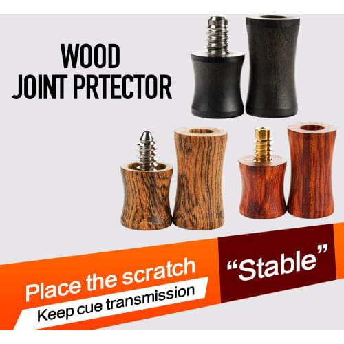 Solid Wood Joint Protector Radial Pin 5/16-14 3/8-11 3/8-10 Wavy Pin Uni-Loc Joint Caps Ebony Bocote Rosewood Billiard Accessory