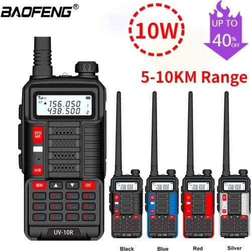 2021 BaoFeng UV-10R Two Way Radio Walkie Talkie Radio Transceiver 30km Long Range Portable Radio USB Charging Hunt Transceiver